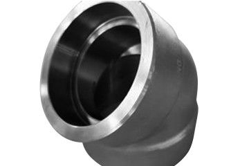 ANSI Stainless Steel 45 Derajat Siku SS Socket Fitting Las