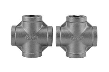 4 Way Pipa Baja Palang SS Socket Weld Fitting