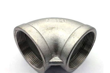 4 Fitting Pipa Stainless Steel Berulir Elbow ss304L