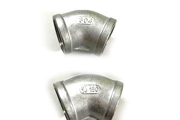 4 Fitting Pipa Stainless Steel Berulir Elbow ss304L