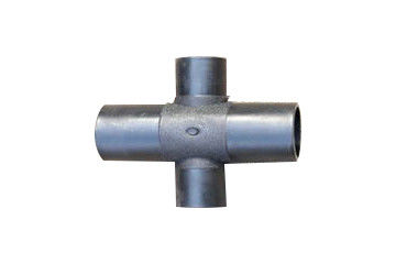 Micro Sprinkler Irigasi Steel Clamp ISO9001 Hdpe Cross