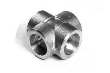 4 Way Pipa Baja Palang 316L SS Socket Fitting Las