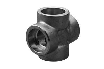 4 Way Pipa Baja Palang 316L SS Socket Fitting Las