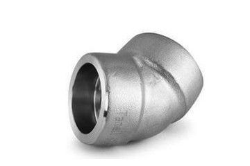 ISO9001 45 Gelar Siku SS Socket Fitting Las