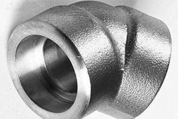 ISO9001 45 Gelar Siku SS Socket Fitting Las